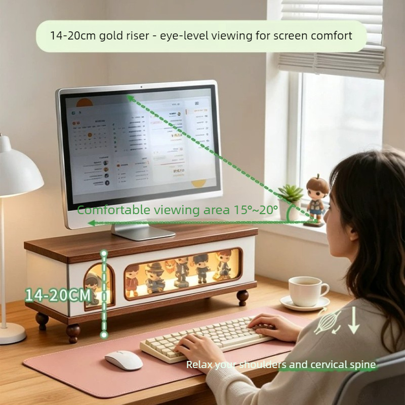 Multifunctional Monitor Riser  - Monitor Riser Wood review and price