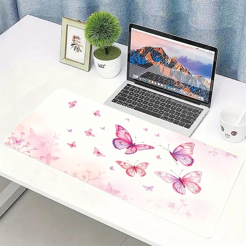 Watercolor Pink Butterfly Larg - Desk Setup Gaming Pc review and price