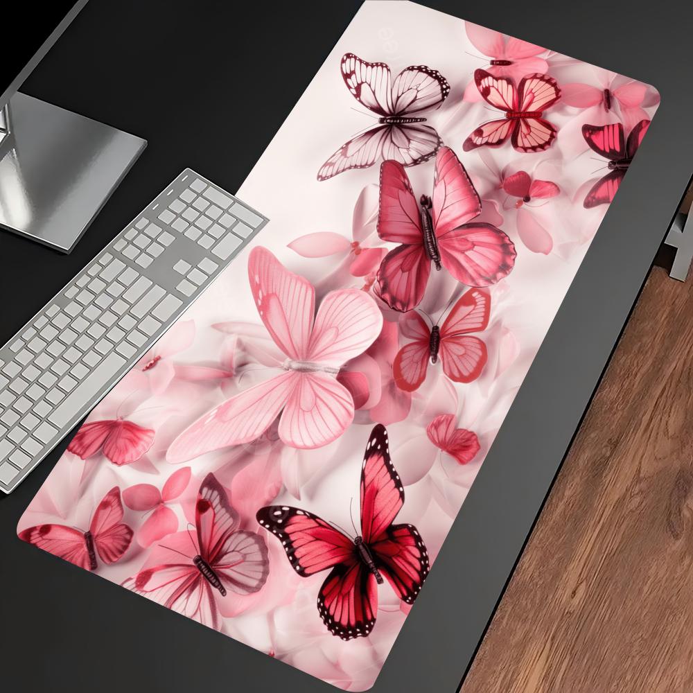 Watercolor Pink Butterfly Larg - Desk Setup Gaming Pc review and price
