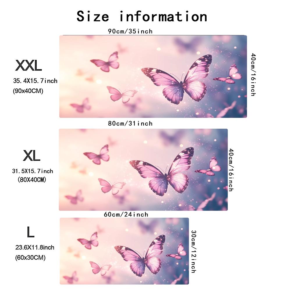 Watercolor Pink Butterfly Larg - Desk Setup Gaming Pc review and price