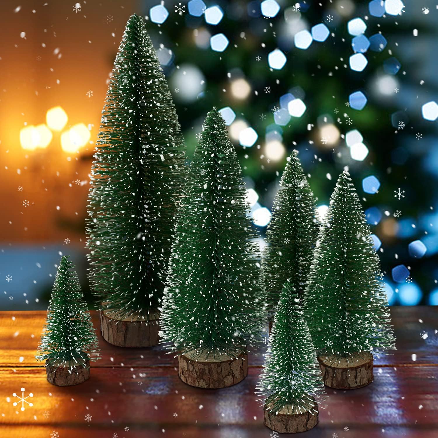Mini Christmas Tree Bottle Bru - Desk Setup Green review and price