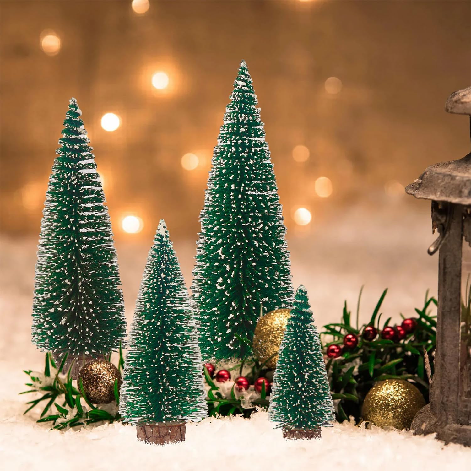 Mini Christmas Tree Bottle Bru - Desk Setup Green review and price