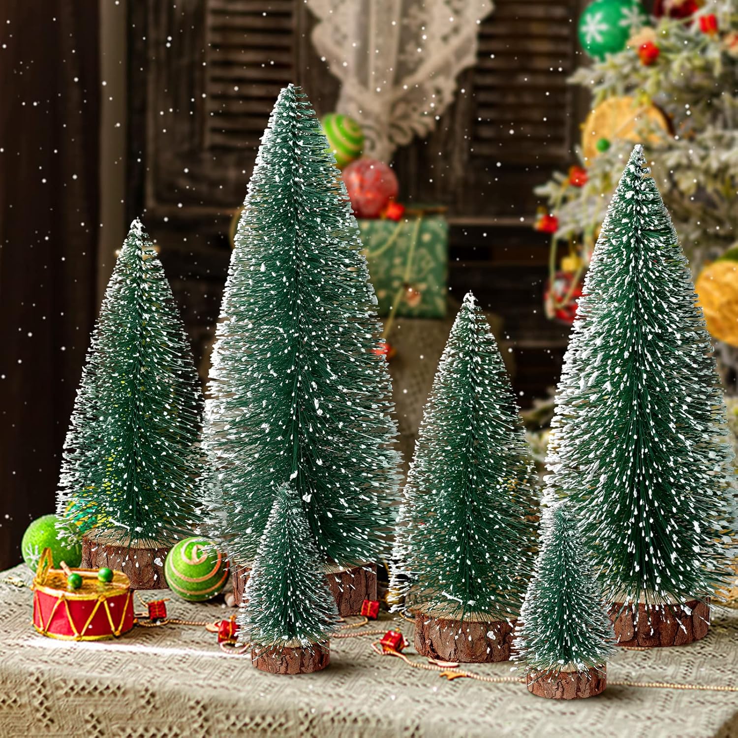 Mini Christmas Tree Bottle Bru - Desk Setup Green review and price