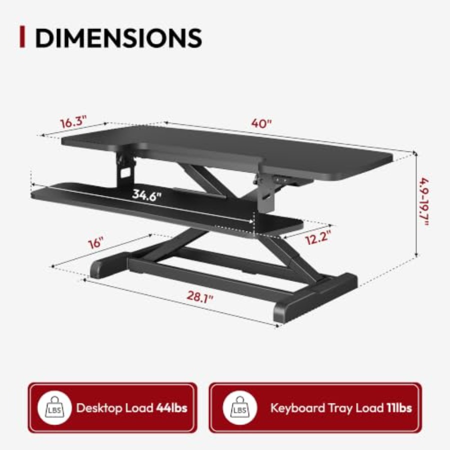 Electric Standing Desk Convert - Monitor Riser Wood review and price