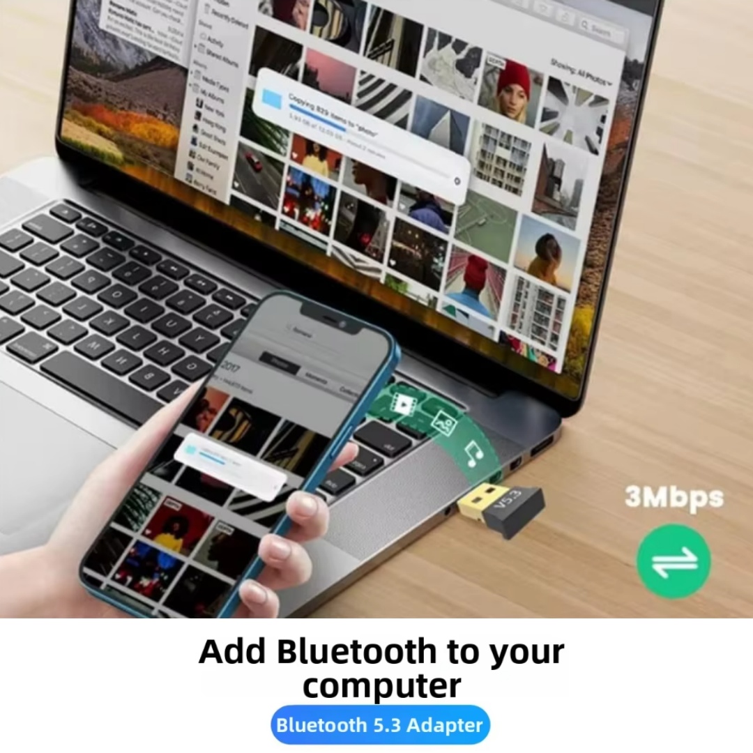 USB 5.3/5.1 Bluetooth Adapter  - Desk Setup Pc review and price