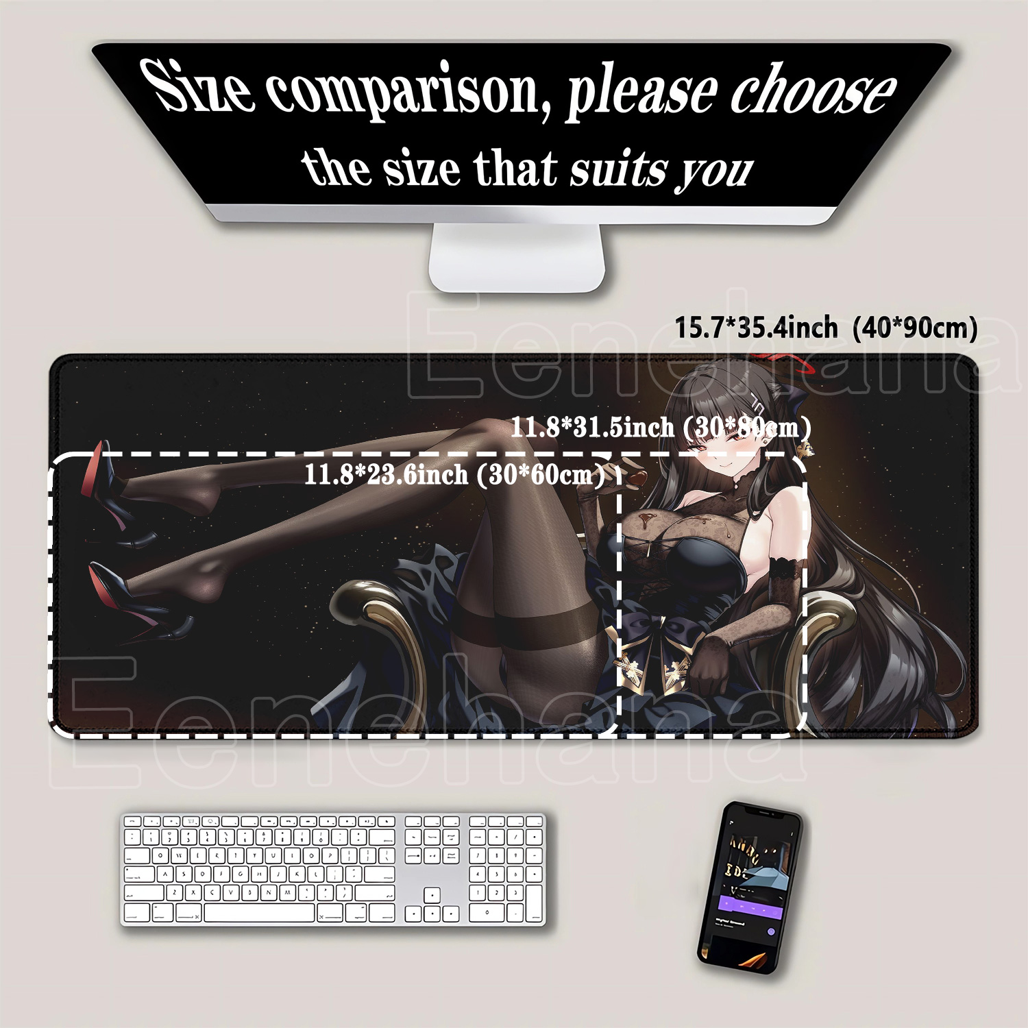 Gaming Blue Archive Tsukatsuki - Desk Setup Blue review and price
