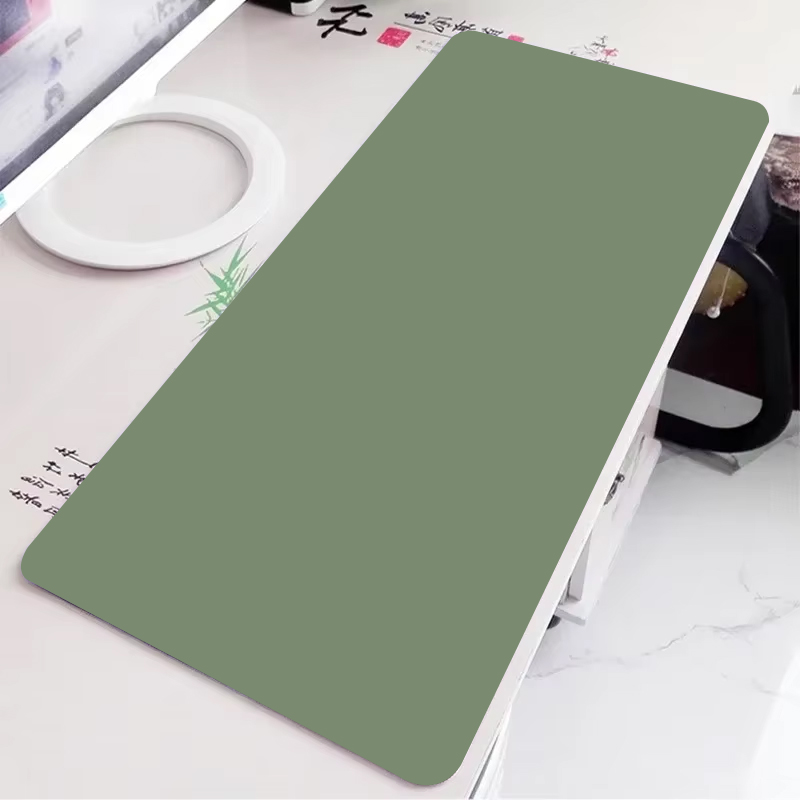 Solid green gaming mousepad la - Desk Setup Blue review and price
