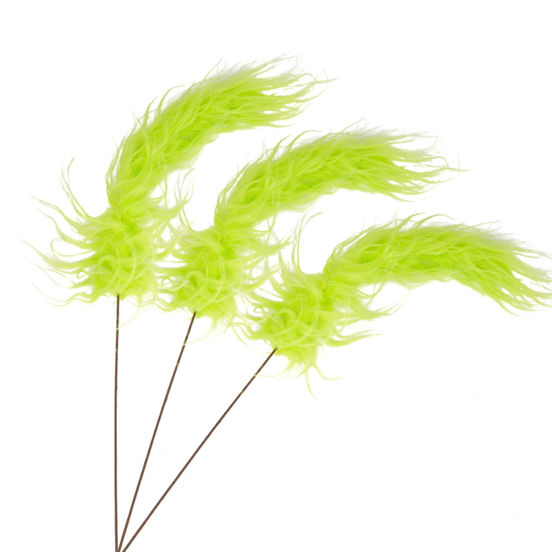 Fluffy Green Grinch Twig Picks - Desk Setup Green review and price