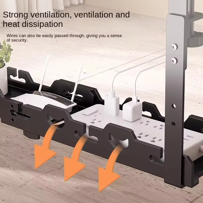 Desk Cable Storage Rack with M - Desk Setup Living Room review and price