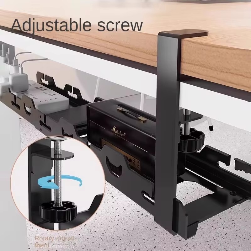 Desk Cable Storage Rack with M - Desk Setup Living Room review and price