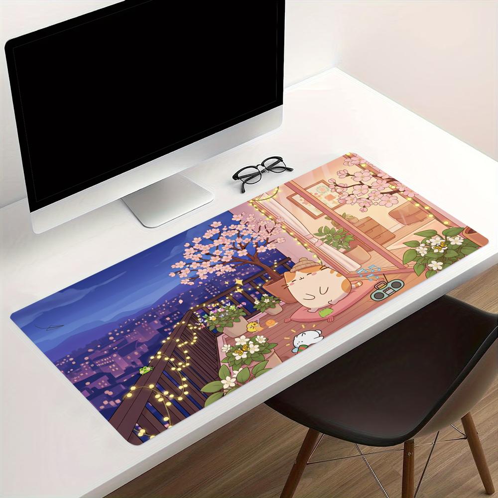 Cozy Anime Street Extended Gam - Desk Setup Gaming Pc review and price