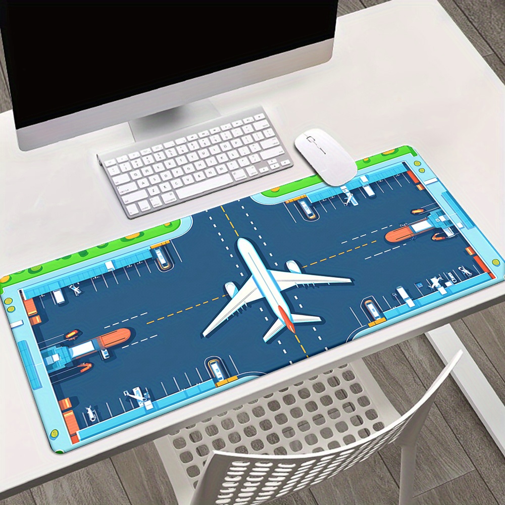 Airplane Runway Mouse Pad Larg - Desk Setup Gaming Pc review and price