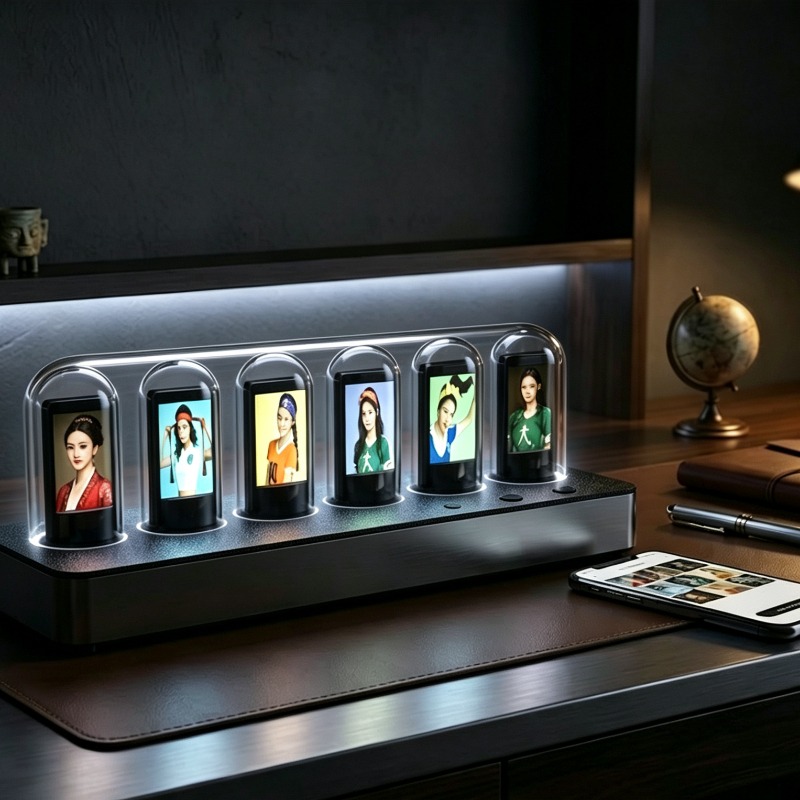 IPS‑Simulated Nixie Tube Clock - Desk Setup Artist review and price