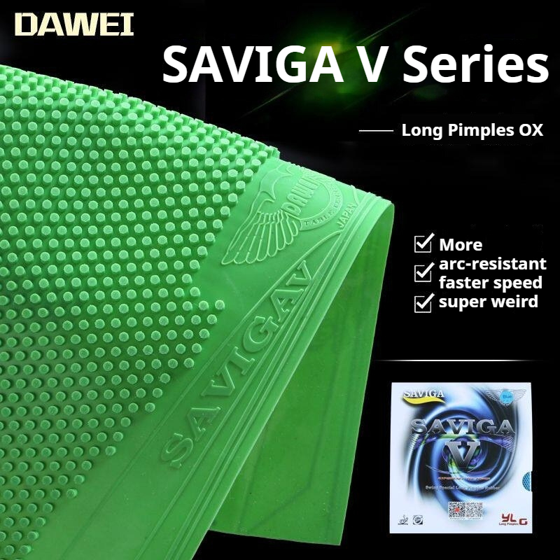 Table Tennis Rubber DAWEI SAVI - Desk Setup Green review and price