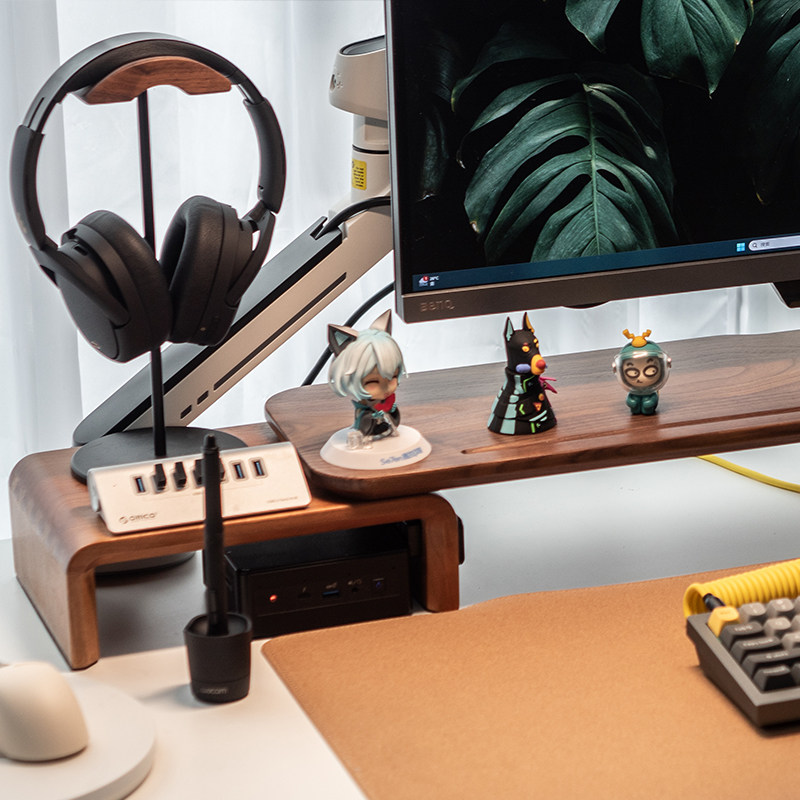 Black Walnut Scalable Monitor  - Monitor Riser Wood review and price