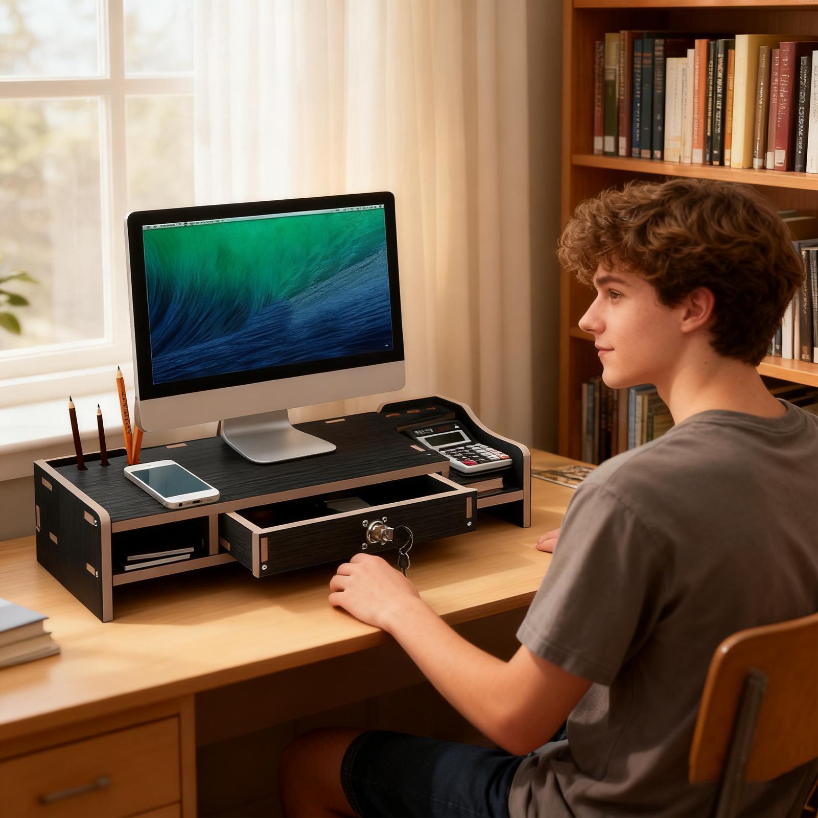 Monitor Riser Wooden Desktop O - Monitor Riser Wood review and price
