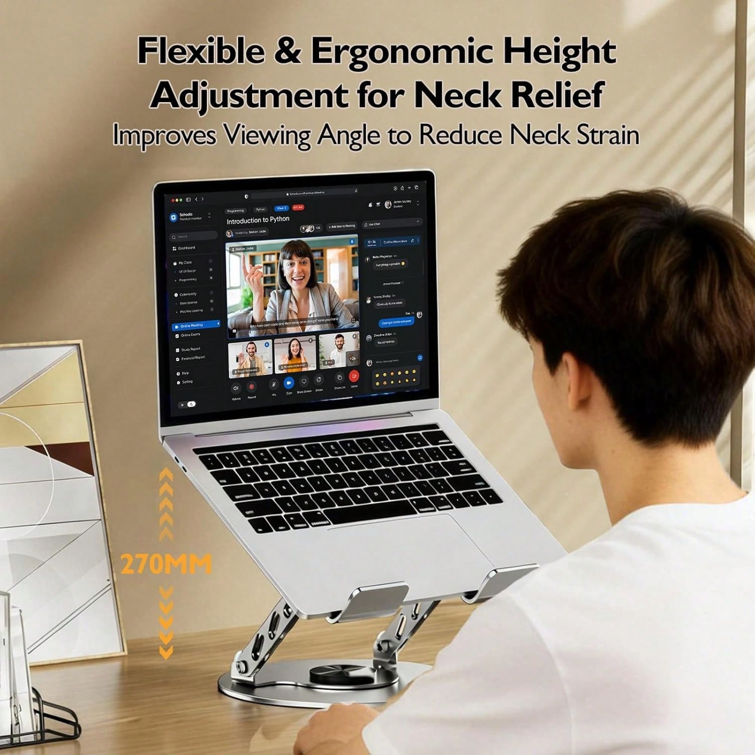 360° Rotating Laptop Stand for - Desk Setup Game review and price