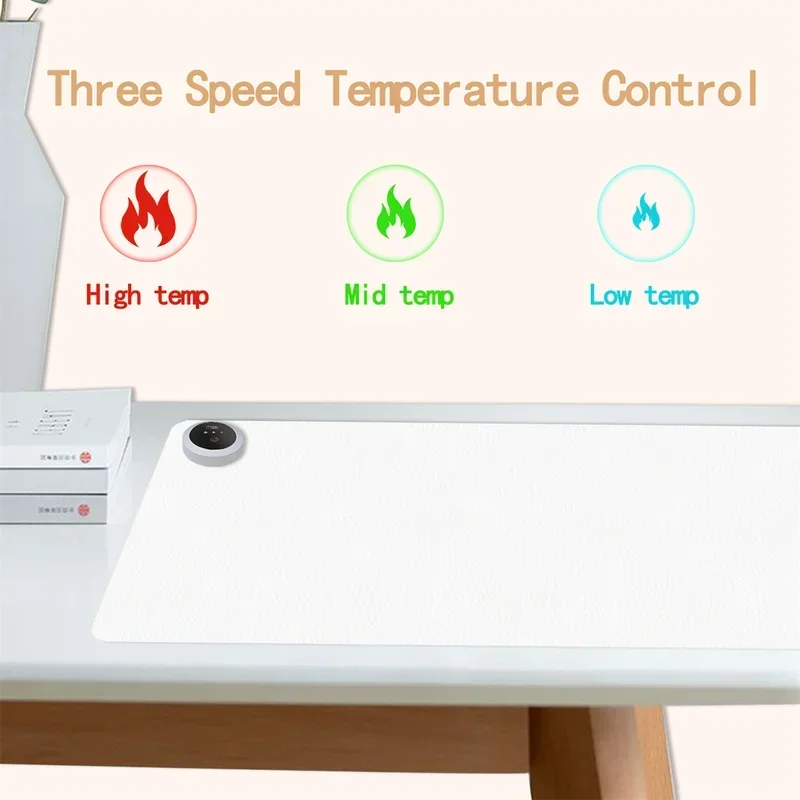 Extra Large Heated Desk Pad El - Desk Setup Ergonomic review and price