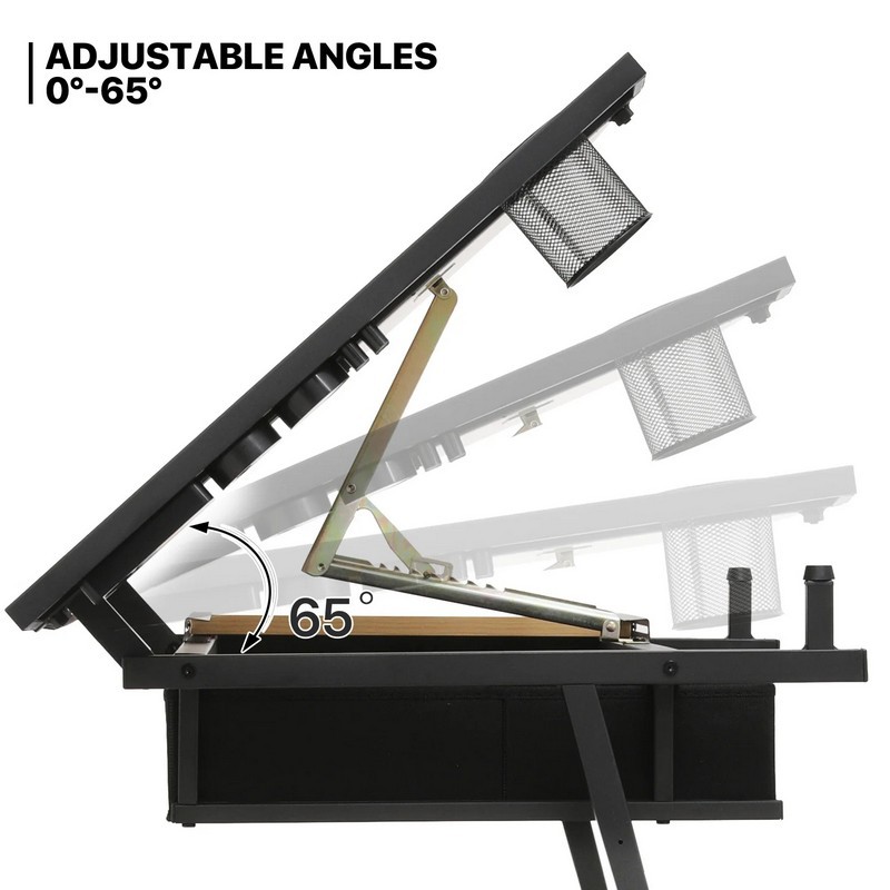 Adjustable Height Drawing Tabl - Desk Setup Pc review and price