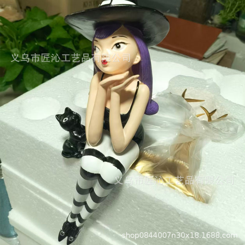 Halloween Witch Figurine Sitti - Desk Setup Green review and price