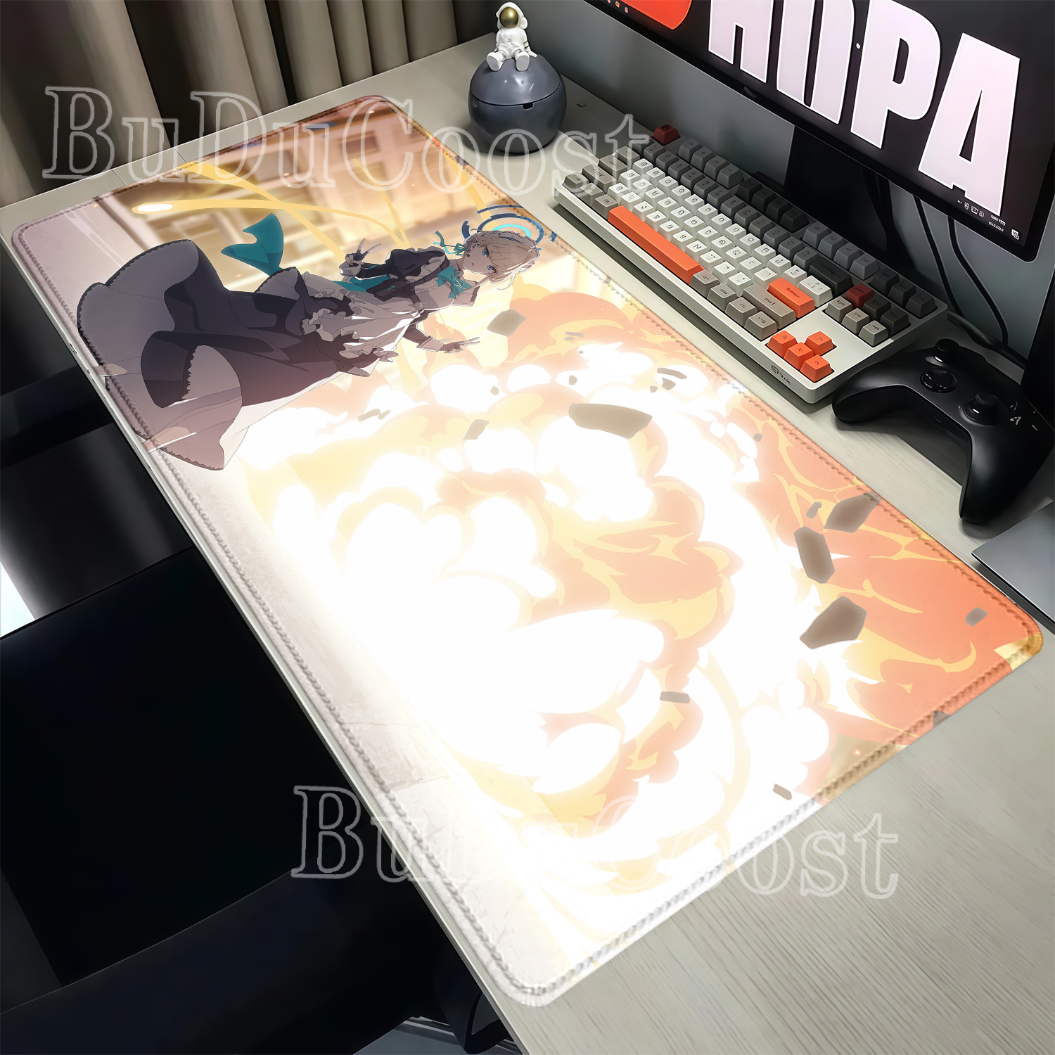 Mousepad Asuma Toki Blue Archi - Desk Setup Blue review and price