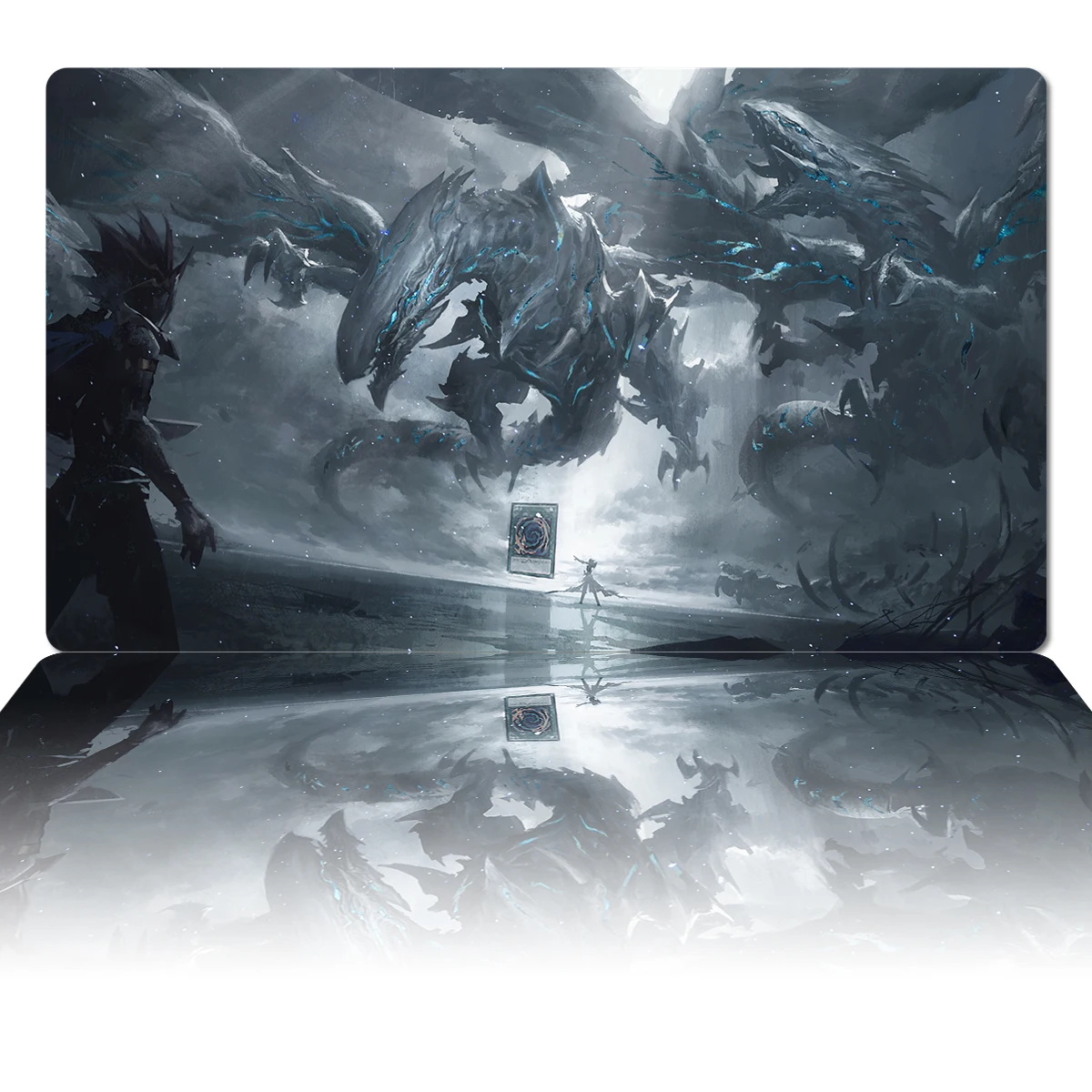 YuGiOh Playmat Neo Blue-Eyes U - Desk Setup Blue review and price