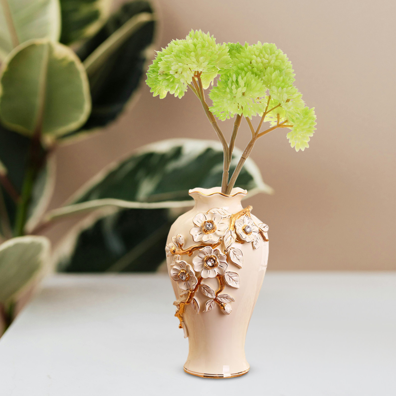 Unpotted Mini Faux Succulent P - Desk Setup With Plants review and price
