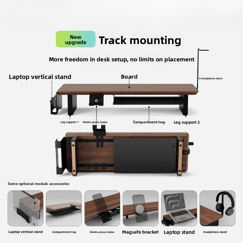 Hot Sale! Walnut Monitor Stand - Monitor Riser Wood review and price