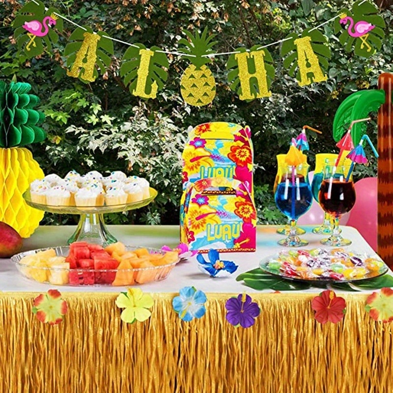 100/200cm Hawaiian Luau Hibisc - Desk Setup Green review and price