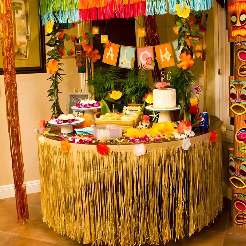 100/200cm Hawaiian Luau Hibisc - Desk Setup Green review and price