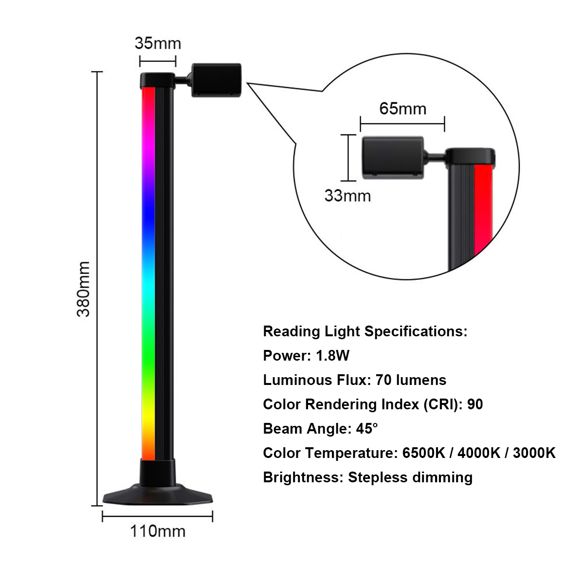 Smart Light Bar LED RGB Music  - Desk Setup For Gaming review and price