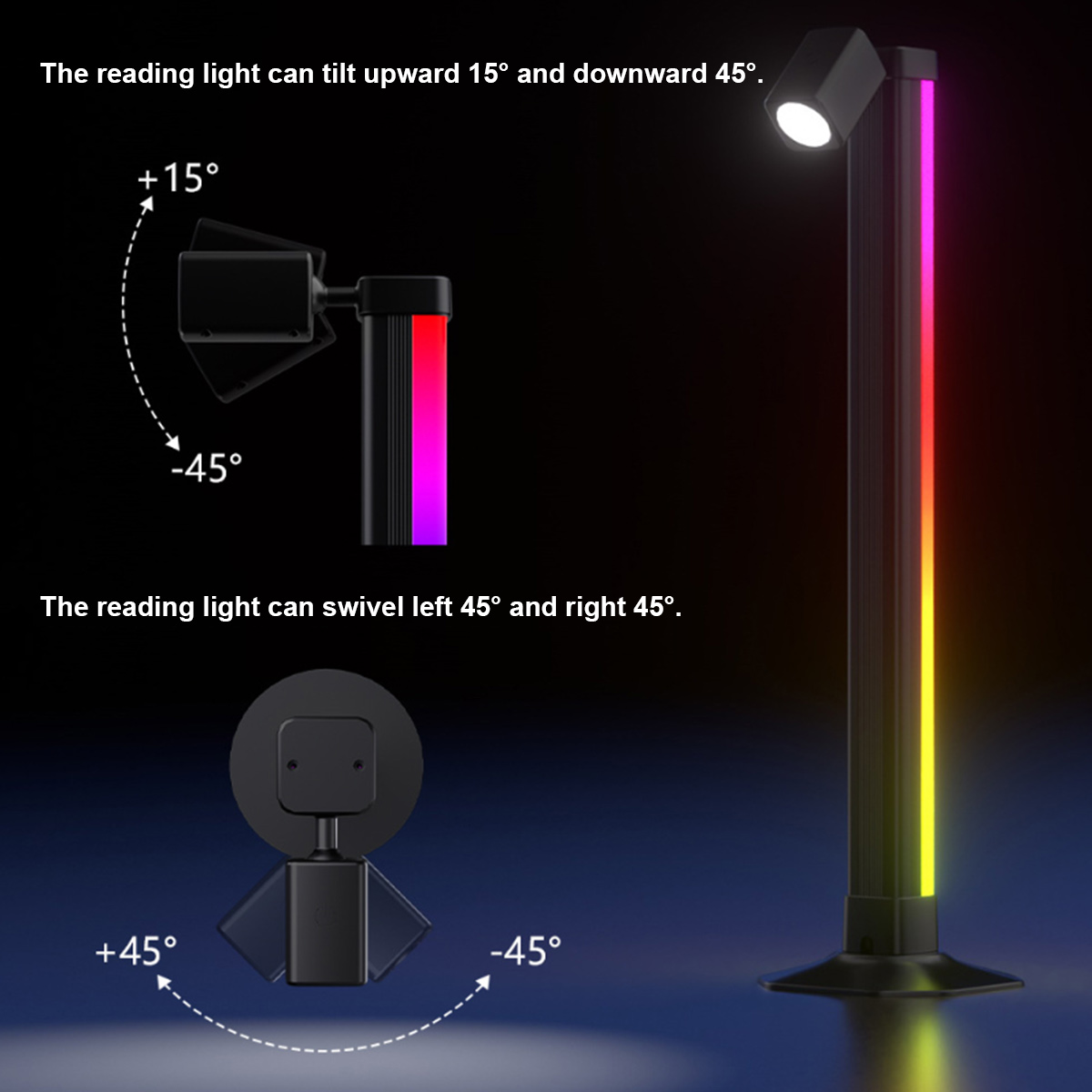 Smart Light Bar LED RGB Music  - Desk Setup For Gaming review and price