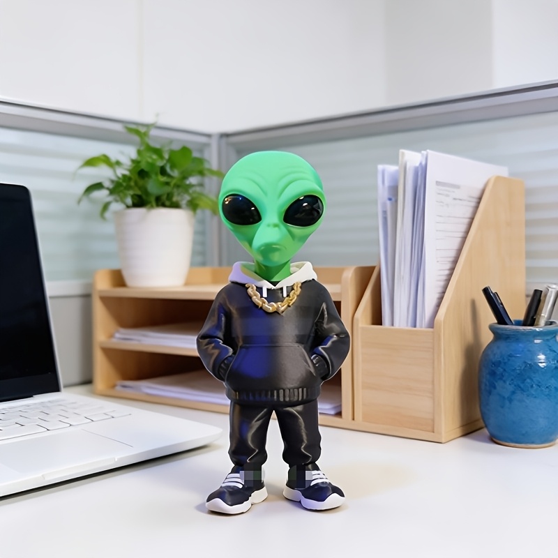 1 Piece Green Alien Figure wit - Desk Setup Green review and price