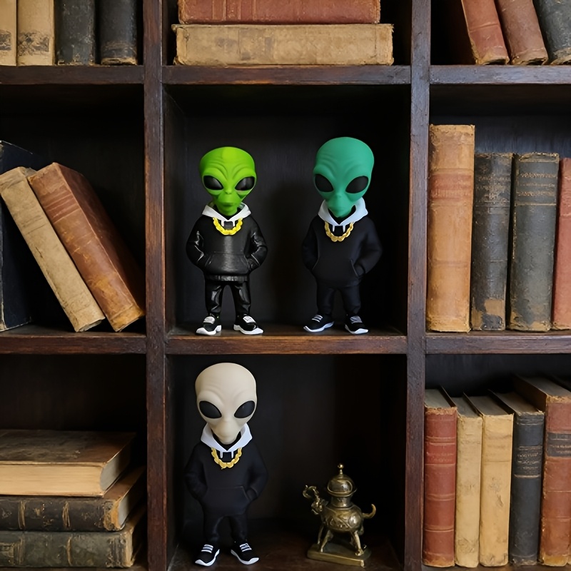 1 Piece Green Alien Figure wit - Desk Setup Green review and price