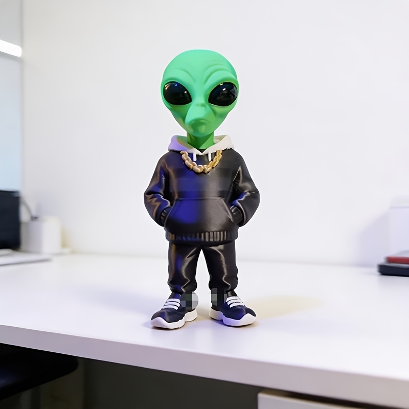 1 Piece Green Alien Figure wit - Desk Setup Green review and price
