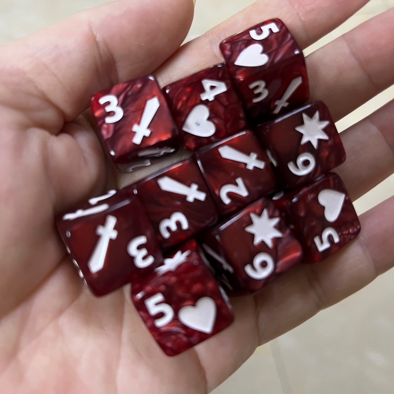 10 Pcs Set of New 16mm 6 Sided - Desk Setup For Gaming review and price