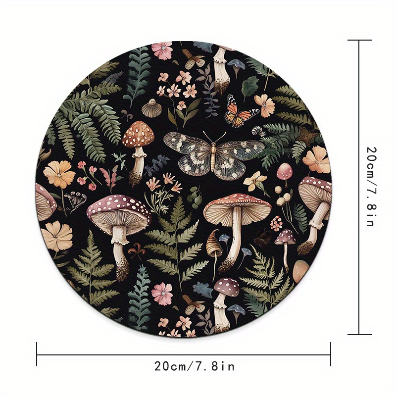 Round Forest Plant Mouse Pad R - Desk Setup With Plants review and price
